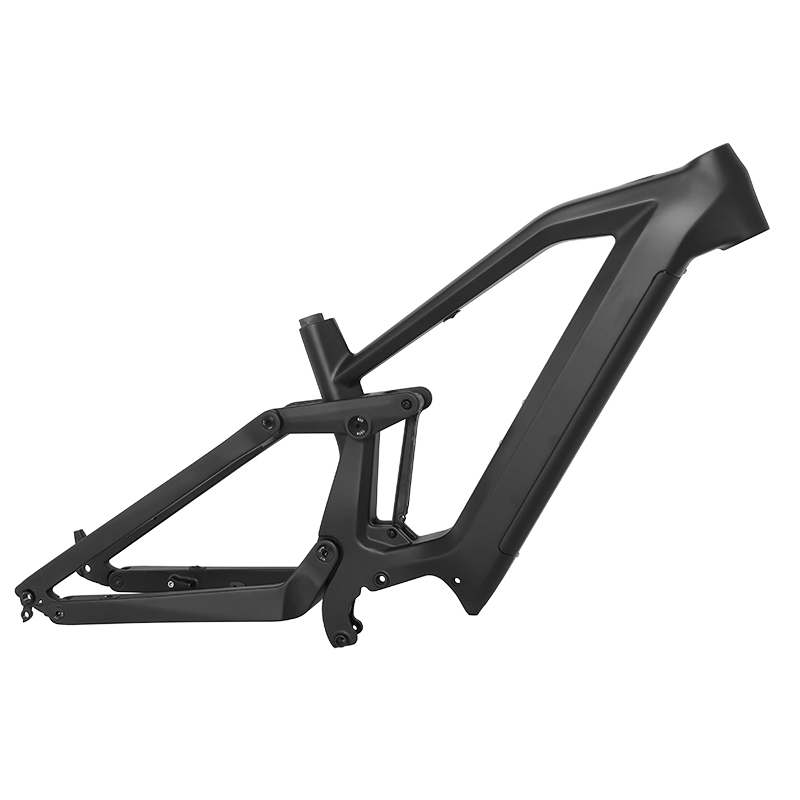 Marco eléctrico MTB de fibra de carbono 29er de suspensión completa apto para Motor Bafang M510/M600