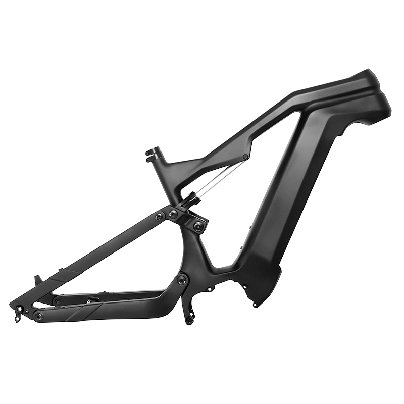 Marco eléctrico MTB de fibra de carbono 29er de suspensión completa apto para Motor Bafang M510/M560